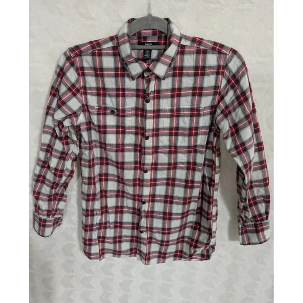 Youth Boy's GapKids Plaid Dress Shirt - Size  XLarge